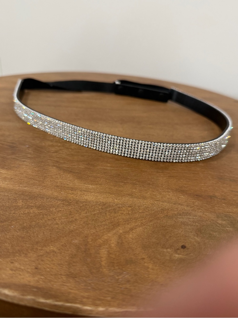 Express Silver Rhinestone stretch Belt